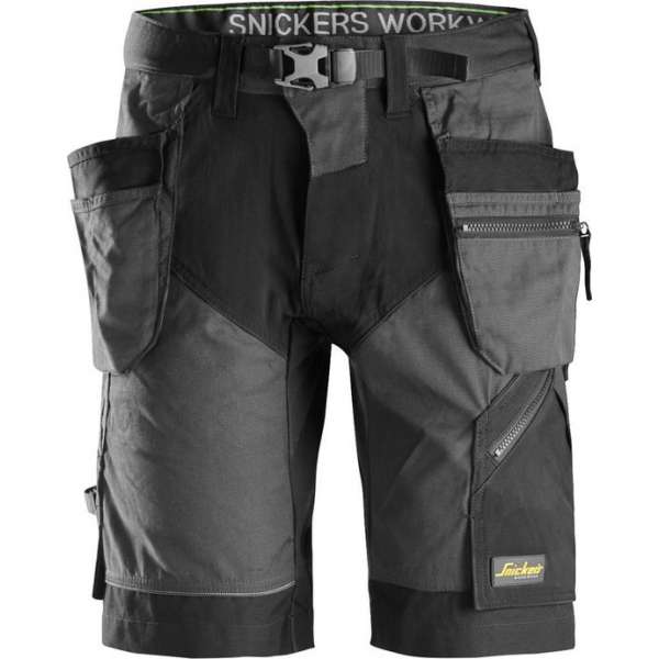 Snickers Workwear FW Shorts+ HP Staal Grijs 46 6904 (jeansmaat 31/32)