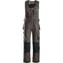 Snickers DuraTwill Bodybroek - 0312 - grijs/zwart - Maat 50