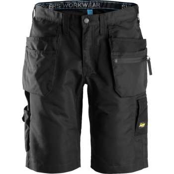 Snickers Workwear LiteWork 375 Short+ Zwart 44 6101 (Jeansmaat 30/32)