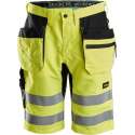 Snickers Workwear LiteWork, High-Vis short met Holsterzakken Klasse 1 6131 geel/zwart 46