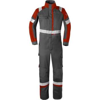 Havep 20290 Overall Charcoal Grijs/Rood maat 50