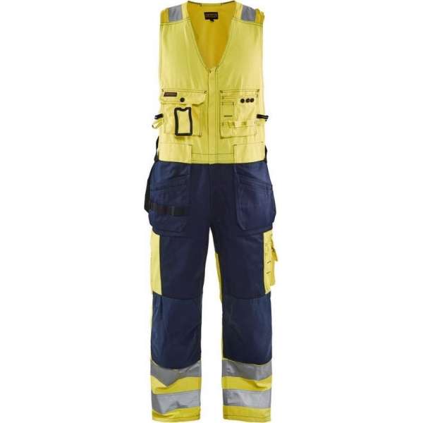 Blåkläder 2653-1804 Amerikaanse overall High Vis Geel/Marineblauw maat D96