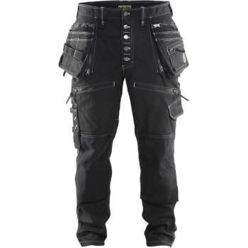 Blaklader 1999 Werkbroek Baggy Denim Stretch Zwart