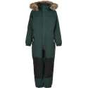 Color Kids - Coverall sneeuwpak met imitatiebont voor kinderen - Groen - maat 128cm