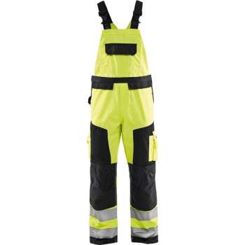 Blåkläder 2660-1804 Bretelbroek High Vis Geel/Zwart maat 156