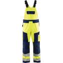 Blåkläder 2660-1804 Bretelbroek High Vis Geel/Marineblauw maat 144