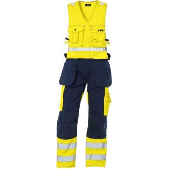 Blåkläder 2653-1804 Amerikaanse overall High Vis Geel/Marineblauw maat 48