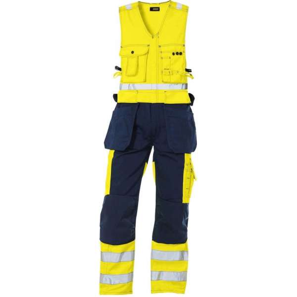 Blåkläder 2653-1804 Amerikaanse overall High Vis Geel/Marineblauw maat 48