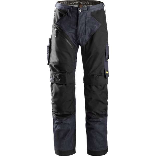 Snickers RuffWork  werkbroek 6305-6504 Denim/Black mt.56