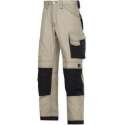 Snickers canvasbroek khaki/zwart maat 44 3314-2004