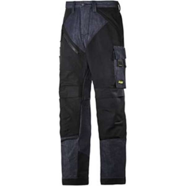 Snickers RuffWork  werkbroek 6305-6504 Denim/Black mt.60