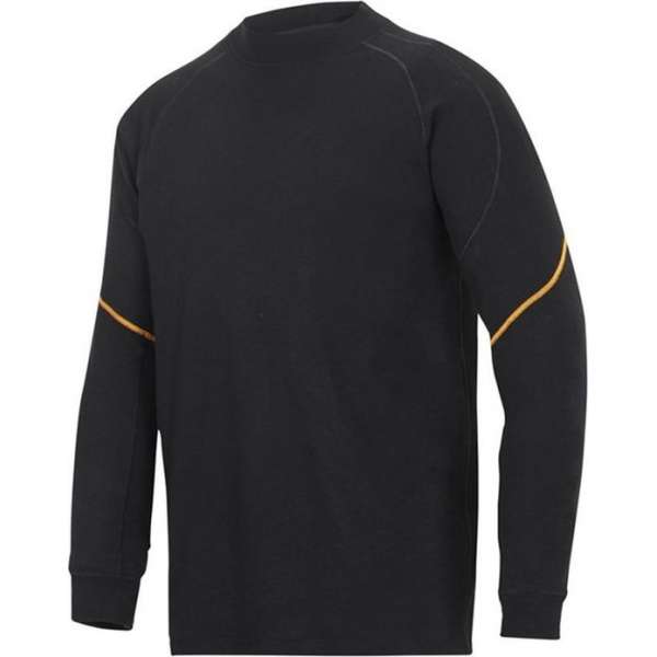 Snickers Flame Retardant LongSleeve T-shirt - 9427-0400 - Zwart - maat XXL