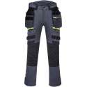 PortWest werkbroek DX4 met holsterzakken - Grijs | Geel - 58