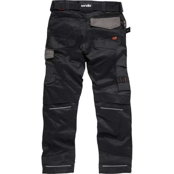 Scruffs Pro Flex werkbroek, zwart maat 30S(UK) - 46S(EU)