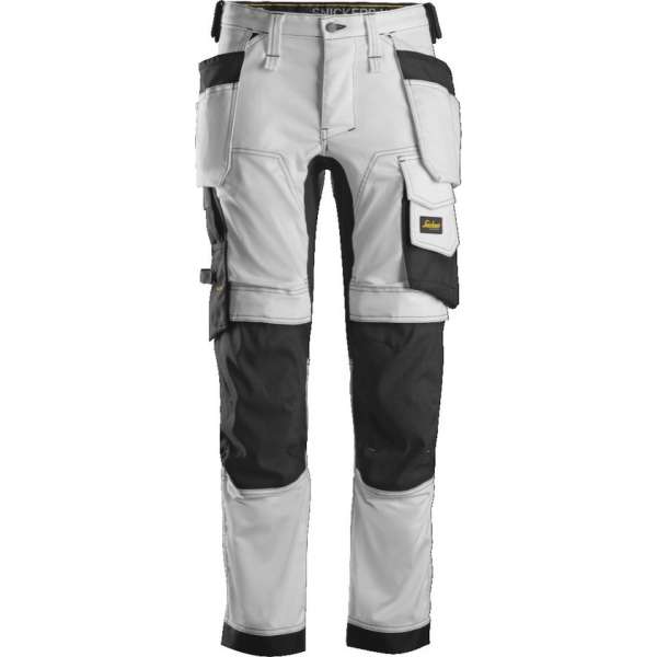 Snickers Workwear AllroundWork, Stretch Werkbroek met Holsterzakken 6241 wit 50