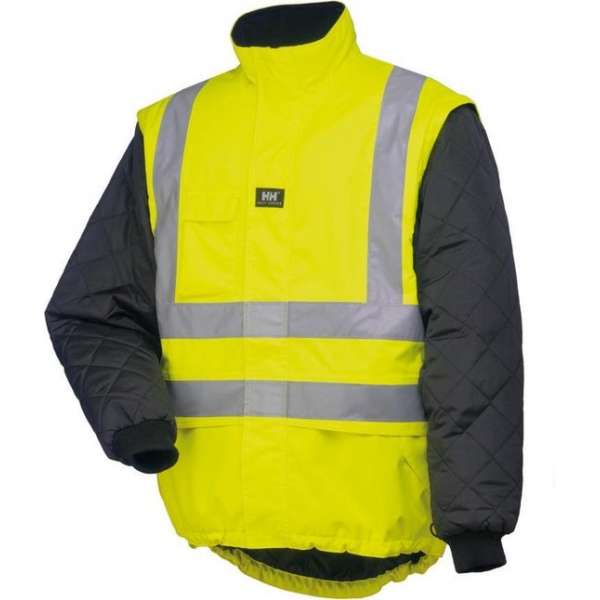 Helly Hansen 73374 Potsdam jas fluo geel/zwart maat M