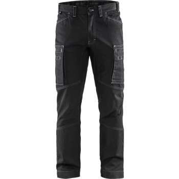 Blåkläder 14591142 duurzame denim stretch service werkbroek zwart maat C46