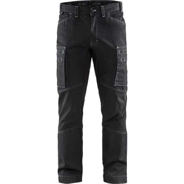 Blåkläder 14591142 duurzame denim stretch service werkbroek zwart maat C46