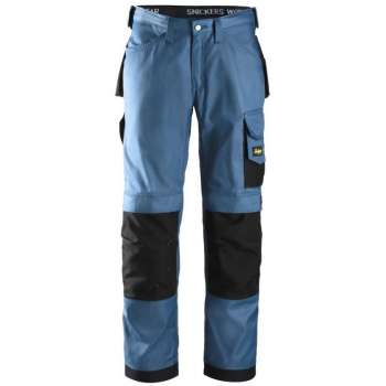 Snickers Workwear duratwill broek Ocean blue maat 84