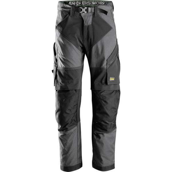 Snickers FlexiWork Werkbroek Stretch+ 6903 - Mannen - Staalgrijs/Zwart - 54