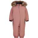 Color Kids - Coverall sneeuwpak met imitatiebont voor baby's - Colorblock - Roze - maat 80cm