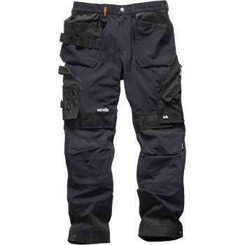 Scruffs Pro Flex Plus werkbroek, zwart maat 34R(UK) - 50M(EU)