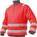 Dassy Denver Hoge zichtbaarheidssweater 300376 - Fluorood/Cementgrijs - 4XL