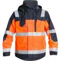 F. Engel 1001-928 EN 20471 Parka Jack Oranje/Marineblauw maat L