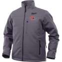 Milwaukee M12 HJGREY4-0 XL Grey M12 heated jacket with 5 sewn in carbon fiber heating zones