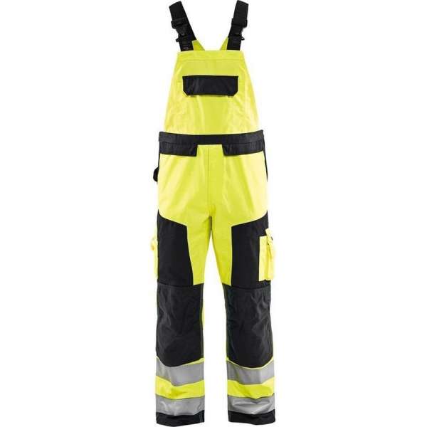 Blåkläder 2660-1804 Bretelbroek High Vis Geel/Zwart maat 144