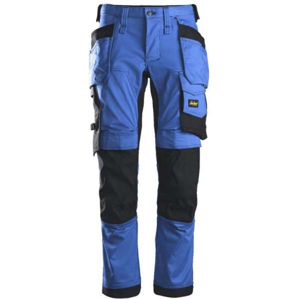 Snickers AllroundWork Stretch Werkbroek Holsterzakken 6241 - Mannen - Kobaltblauw/Zwart - 48