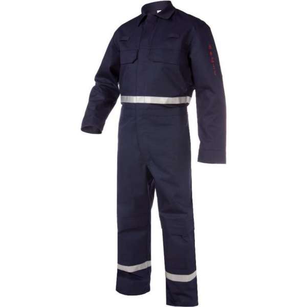 Overalls Vlamvertragend Antist. BASIC LINE DENIS Overall Vlamvertragend Antistatisch MarineblauwXS