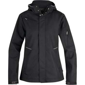 Texstar WJ80 Hooded Softshell 3-L-Zwart-XS