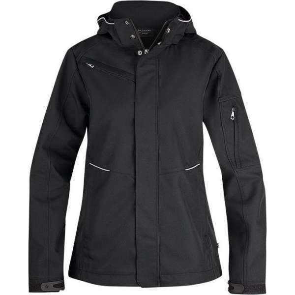 Texstar WJ80 Hooded Softshell 3-L-Zwart-XS