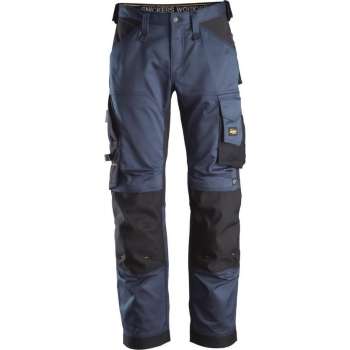 Snickers Workwear Snickers 6351 Stretch Werkbroek Loose Fit AllroundWork Donkerblauw/Zwart