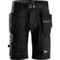 Snickers Workwear FlexiWork Short+ HP Zwart 44 6904 (Jeansmaat 30/32)