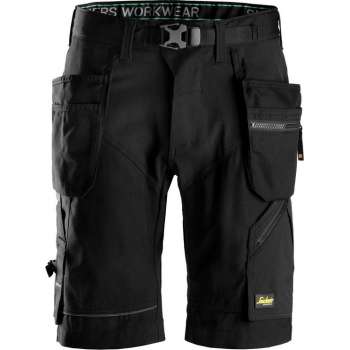 Snickers Workwear FlexiWork Short+ HP Zwart 44 6904 (Jeansmaat 30/32)