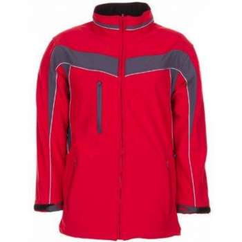 Planam softshell jas Plaline (2700) - Rood | Grijs - XS