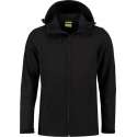 L&S Jas Capuchon Softshell Heren - Mannen - Zwart - XXL