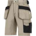 Snickers Holsterpocket Shorts Khaki - Zwart 3023-2004 M52