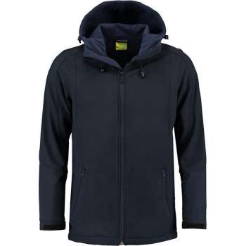 L&S Jas Capuchon Softshell Heren - Mannen - Dark Navy - L