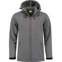 L&S Jas Capuchon Softshell Heren - Mannen - Grijs - XL