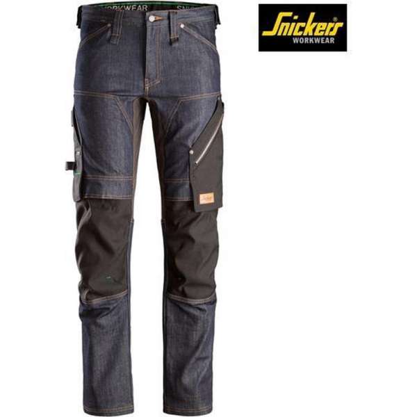 Snickers Denim Werkbroek 6956  – Donkerblauw maat 50