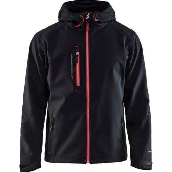 Blåkläder 4949-2517 Softshell Jack Zwart/Rood maat XS