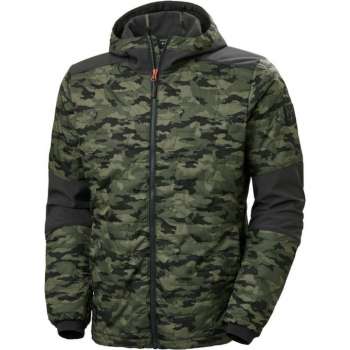 Helly Hansen Kensington Hooded Lifaloft Jacket 73230 - Mannen - Groen/Camo - M