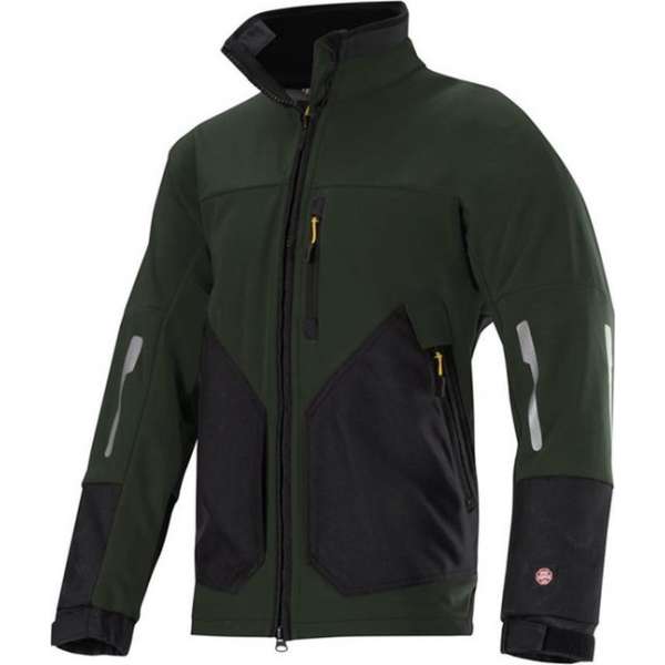 Snickers WINDSTOPPER Soft Shell Jack - 8888-3204 - Groen/Zwart - maat XXL