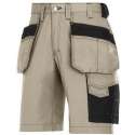 Snickers Workwear Holsterpocket Shorts Khaki - Zwart 3023-2004 M46