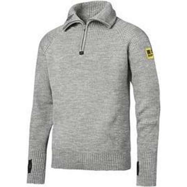 Snickers ½-Zip Wollen Sweater 2905-2800-Lichtgrijs melange-M