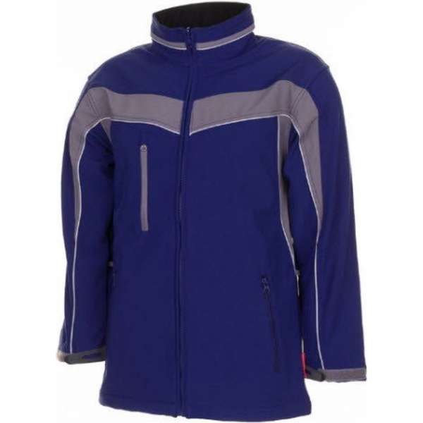 Planam softshell jas Plaline (2700) - Blauw | Grijs - S