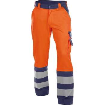 DASSY Lancaster Reflecterende Werkbroek Oranje/Donkerblauw